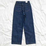 yipinpay Woman High Waist New 2023 Summer Dark Blue Baggy Denim Pants Wide Leg Casual Mom Jeans Vintage Streetwear Straight Pants
