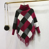 Yipinpay Sweater Women Turtleneck Pullovers Solid Stretch Striped Korean Top Knit Harajuku Fall 2024 Winter Clothes