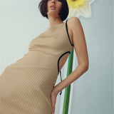 yipinpay Dress Backless Party Dresses New Year 2023 Bandage Long Dress High Slit Bodycon Sexy Dress Streetwear Christmas Clothes