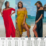 Yipinpay Women Ruffle Off Shoulder See Through Fashion Club Mesh Sheer Evening Party Maxi Dress Beach