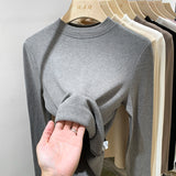 A Threaded Vertical Collar Sweater, A Skin-Friendly, Sanded, Bottomed Shirt, A New Style Of Foreign Style In Autumn And Winter, A Slim And Slim Blouse