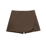 Yipinpay New Autumn Style Solid Color High Waist Shows Thin Fashion Skirt Pants 7385530