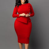 HOT SALE🔥 FREE SHIPPING🚚 2023 Spring New Style Temperament Slim Pencil Skirt Fashion Hip Large Dress