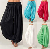 Yipinpay Ladies' Knickers Loose Casual Rayon Wide Tube Pants Harlan Pants Yoga Dance Pants