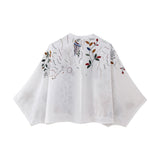 Yipinpay Cotton Shirt 5107046 Embroidered Skirt 5107050 Set