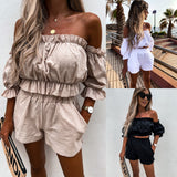 Yipinpay Style 2024 Women's Wear Ebay Summer New Leisure Short-Sleeved Suit Two-Piece Suit