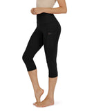 Yipinpay Women's Yoga Pants Large Size Seven Cents Trousers Pocket Solid Color High Waist Fitness Exercise Leggings