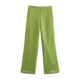 Yipinpay Women's Belt Vest 3035587 Vertical High Waist Trousers 2927587 Suit
