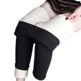 Yipinpay And Winter Cashmere Leggings, Leather Standard Trousers, Warm, Solid Color, Velvet, Thickened Trousers, Tights.