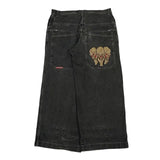 Yipinpay Street Clothing Jeans Y2K Pants Hip-Hop Embroidered Jeans Loose Jeans Harajuku