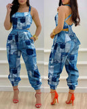 Yipinpay Independent Station 2024 New Printed Strap Jumpsuit In Stock