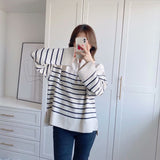 Yipinpay New Winter Sweater With Loose Stripes And Casual Sweaters