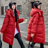 Jacket Women's Winter Jacket Cotton-Padded Jacket 2024 New Burst Plus Thick Autumn And Winter Oversize Long Korean Department