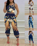 Yipinpay Independent Station 2024 New Printed Strap Jumpsuit In Stock