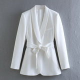 Yipinpay Belt Dress Collar Suit Jacket 2310187 Slim Straight Tube High Waist Trousers 2216118 Suit