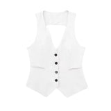 Yipinpay New Women's Double-Breasted Suit Jacket Straight Trousers 8194394 8003394