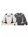 Yipinpay Street Y2k Coat Sports Street Hip-Hop Leisure Color Impact Style Knitted Couple Sweaters Wear Fashion