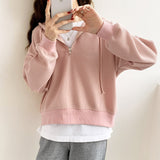 Short Style Waffle Hooded Sweater 2025 Early Spring New Style Loose Design Niche Jacket Women's Spring And Autumn