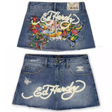 Yipinpay New Hot Girl Denim Skirt With Buttocks In E-Commerce In Spring And Summer Shows That Y2k Is Thin And Defensive.