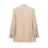 Yipinpay New Women's Double-Breasted Suit Jacket Straight Trousers 8194394 8003394