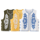 Yipinpay New Matching Color Embroidery Fashion Vest 6895054