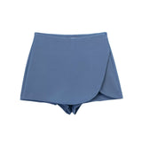 Yipinpay New Autumn Style Solid Color High Waist Shows Thin Fashion Skirt Pants 7385530