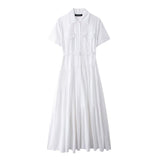 Yipinpay New Spring Style Spliced Dress With Belt Shirt 2240371