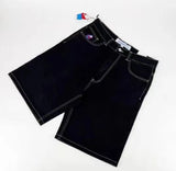 Yipinpay Shorts Men's Hip-Hop Rap Harajuku Style Casual Vintage Denim Shorts Mid-Waist Basketball Shorts