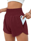 Yipinpay Women's Sports Shorts Quick-Dry Loose Leisure High-Waist Side Zipper Fitness Yoga Three-Point Shorts