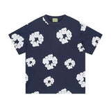 Yipinpay High Street Tide Card Letter Printed Loose Jeans Jacket Men's And Women's Same High Street Suit