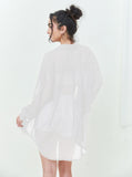 Yipinpay Women's Wear Popular Fashion Long-Sleeved Thin Lapel Sequined Shirt Leisure Shirt