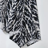 Yipinpay Spring Animal Print Silk Satin Dress 9878081