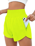 Yipinpay Women's Sports Shorts Quick-Dry Loose Leisure High-Waist Side Zipper Fitness Yoga Three-Point Shorts