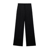 Yipinpay New Women's Double-Breasted Suit Jacket Straight Trousers 8194394 8003394