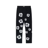 Yipinpay High Street Tide Card Letter Printed Loose Jeans Jacket Men's And Women's Same High Street Suit