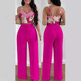 Yipinpay Independent Station Spring And Summer New Fashion Printing Suspenders To Attract 2-Piece Sets Of Trousers