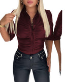 Yipinpay Independent Station 2024 Autumn And Winter New Commuter Long-Sleeved Lapel Shirt Women's Stock