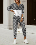 Yipinpay 2024 Autumn New Fashion Printing 2-Piece Suit Girl
