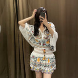 Yipinpay Embroidered Shirt 05107247251 Embroidered Skirt 05107249250 In Autumn