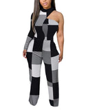 Yipinpay Independent Station New Fashion Printed One-Sleeved One-Sleeved Women's Trousers From Stock