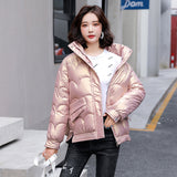 2024 New Korean Version Loose Cotton-Padded Jacket Small Cotton-Padded Jacket Coat