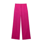 Yipinpay New Women's Double-Breasted Suit Jacket Straight Trousers 8194394 8003394