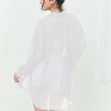 Yipinpay Women's Wear Popular Fashion Long-Sleeved Thin Lapel Sequined Shirt Leisure Shirt