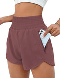 Yipinpay Women's Sports Shorts Quick-Dry Loose Leisure High-Waist Side Zipper Fitness Yoga Three-Point Shorts