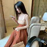 Yipinpay The Spring Of 2024, European Products Wear A Long-Sleeved T-Shirt Blouse To Show Their Breasts, Slim Their Breasts, And Tighten Their Collarbones, Large U-Necks, Square Neckline And Bottom Shirts.