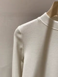 A Threaded Vertical Collar Sweater, A Skin-Friendly, Sanded, Bottomed Shirt, A New Style Of Foreign Style In Autumn And Winter, A Slim And Slim Blouse