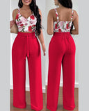 Yipinpay Independent Station Spring And Summer New Fashion Printing Suspenders To Attract 2-Piece Sets Of Trousers