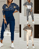 Yipinpay 2024 Autumn New Fashion Printing 2-Piece Suit Girl