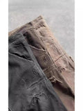 Yipinpay Tide Brand Vibe Overalls Denim Shorts For Men And Women High Street Ruffian Handsome Heavy Weight Washing Neutral