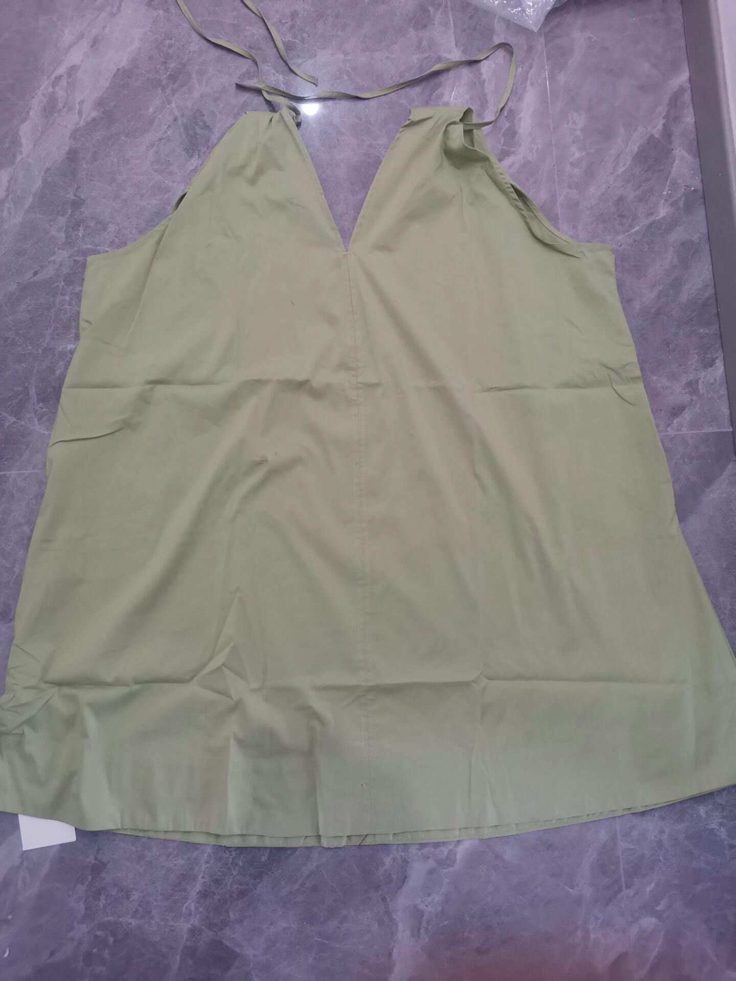 Yipinpay V-Collar Casual Loose Mini Dress In Spring